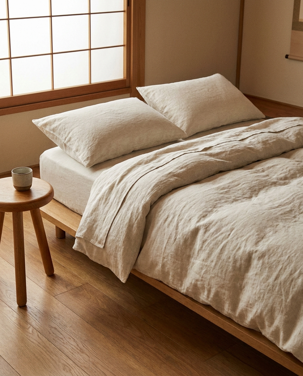 Stonewashed Linen Duvet Set